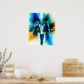 Ster Licht Robot Poster (Keuken)