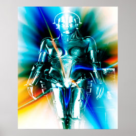 Ster Licht Robot Poster