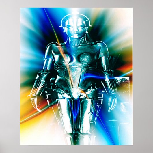 Ster Licht Robot Poster (Voorkant)