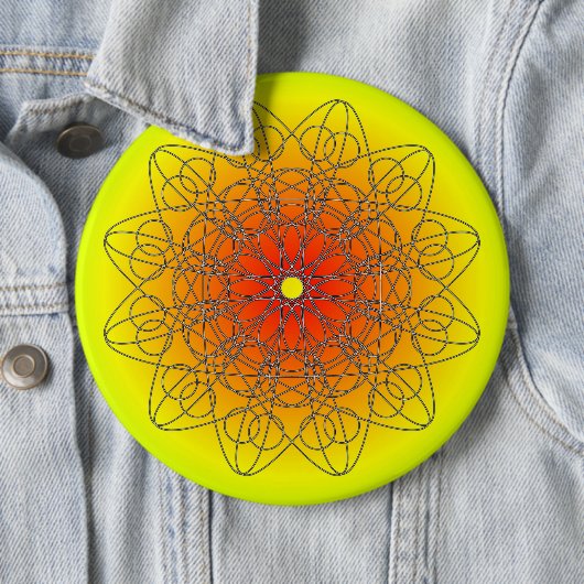 Ster licht ronde button 6,0 cm (In situ)