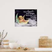 Ster licht, Star Bright...kinderkamer poster (Keuken)