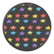 Ster Light Hockey Puck (regenboog en zwart)