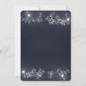 Ster Light Wedding Invitation Kaart (Achterkant)