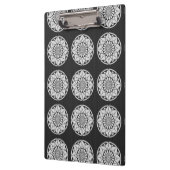 Ster Mandala breien zwart & wit Klembord (Links)