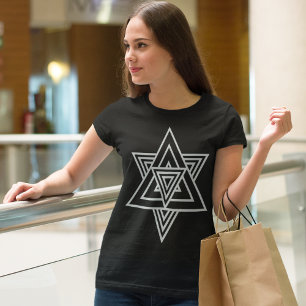 ster met gekruiste lijn t-shirt