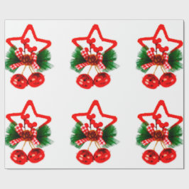 Ster met Holly inpakpapier