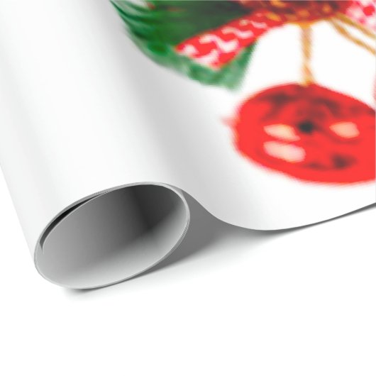 Ster met Holly inpakpapier (Rol Hoek)