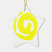 Ster met Koru-symbool Keramisch Ornament (Links)