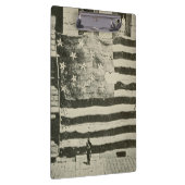 Ster met sterren: Amerikaanse vlag tentoongesteld Klembord (Rechts)