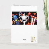 Ster met sterren begroningskaart/Notitiekaart Kaart (Achterkant)