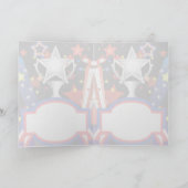 Ster met sterren begroningskaart/Notitiekaart Kaart (Binnen)