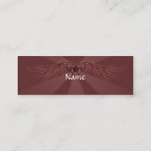 Ster met Wings Mini Visitekaartje (Achterkant)