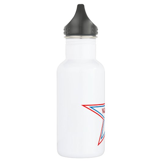 Ster met Wisconsin erin. Waterfles (Links)