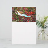 ster met zeemeermin briefpapier (Staand voorkant)