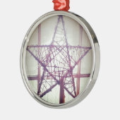 ster metalen ornament (Links)