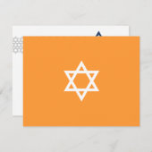 Ster Mitzvah Blue Hartelijk dank Bedankkaart (Voorkant / Achterkant)