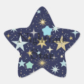 Ster nacht thema Stickers (Voorkant)