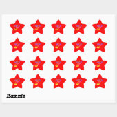 Ster Nummer 7e Verjaardagsfeestje Sticker (Vel)