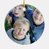 Ster of David | Cute Hanukkah Blue en Gold Keramisch Ornament (Achterkant)