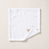 Ster of David | Elegant Goud en Wit Modern Bad Handdoek (Wasdoekje)