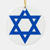 "STER OF DAVID" KERAMISCH ORNAMENT (Voorkant)