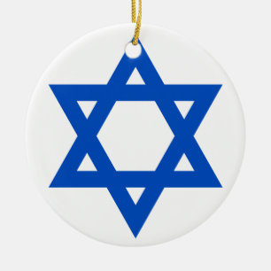 "STER OF DAVID" KERAMISCH ORNAMENT