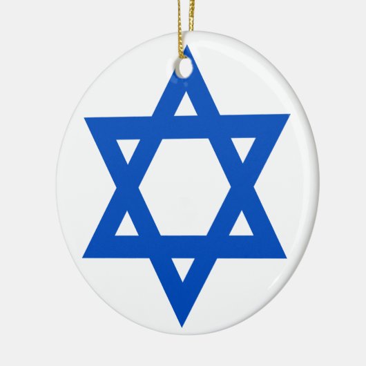 "STER OF DAVID" KERAMISCH ORNAMENT (Links)