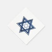 Ster of David | Klassiek Blauw Modern Minimalist Servet (Hoek)