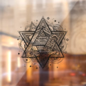 Ster Of David Raamsticker (Vel 2)