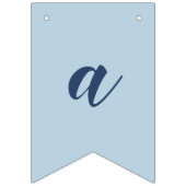 Ster of David | Schattige blauw en goud Happy Chan Vlaggetjes (Derde vlag)