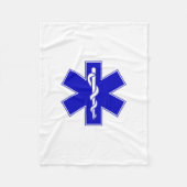 Ster of Life (EMT) Fleece Deken (Voorkant)
