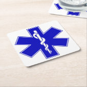 Ster of Life (EMT) Kartonnen Onderzetters (Schuin)