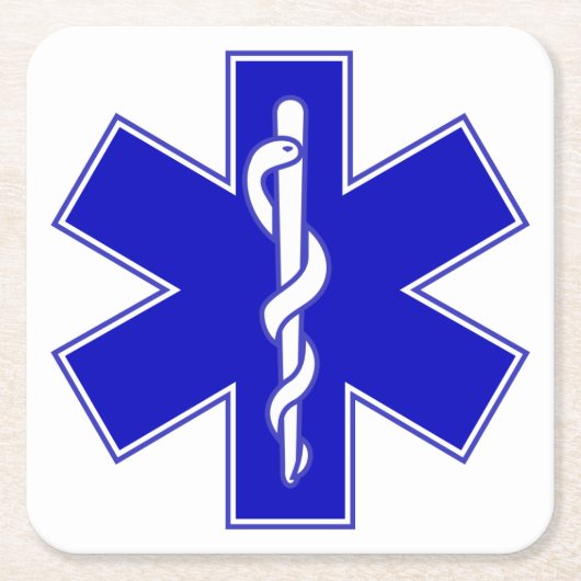 Ster of Life (EMT) Kartonnen Onderzetters (Voorkant)