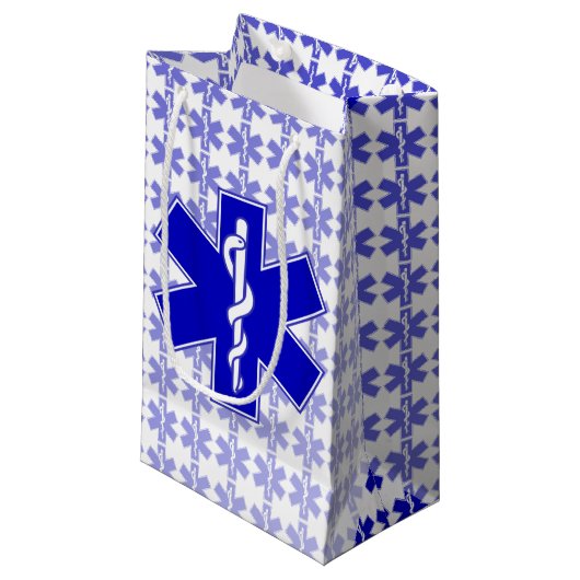 Ster of Life (EMT) Klein Cadeauzakje (Voorkant Gekanteld)