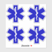 Ster of Life (EMT) Sticker (Vel)