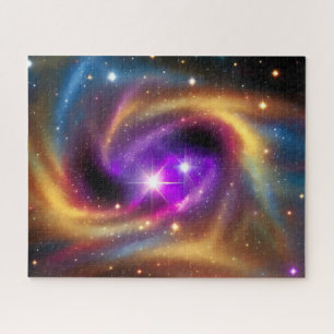 Ster Omgeven door Kleurrijke Kosmische Stralen Legpuzzel