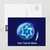 Ster omringd briefkaart (Voorkant / Achterkant)