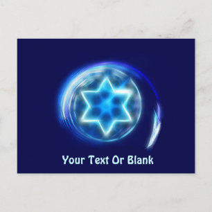 Ster omringd briefkaart