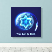 Ster omringd canvas afdruk (Insitu (Houten vloer))