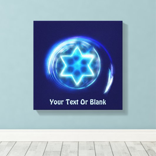 Ster omringd canvas afdruk (Insitu (Houten vloer))