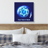 Ster omringd canvas afdruk (Insitu (Slaapkamer))