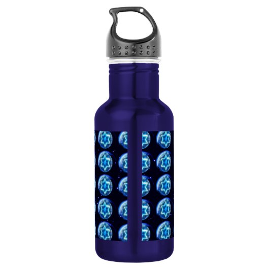 Ster omringd waterfles  (Achterkant)