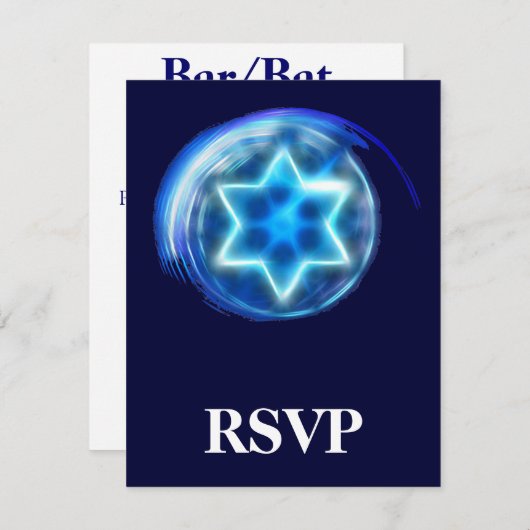 Ster omringde RSVP (Voorkant / Achterkant)