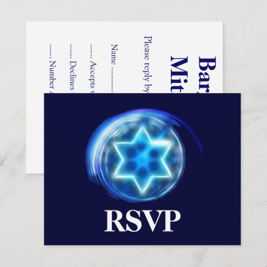 Ster omringde RSVP (Voorkant / Achterkant)