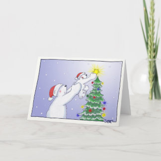 Ster op de Boom Feestdagen Kaart