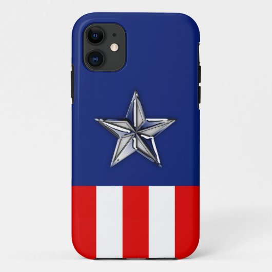 Ster op feestelijke patriottische kleuren Case-Mate iPhone case (Achterkant)