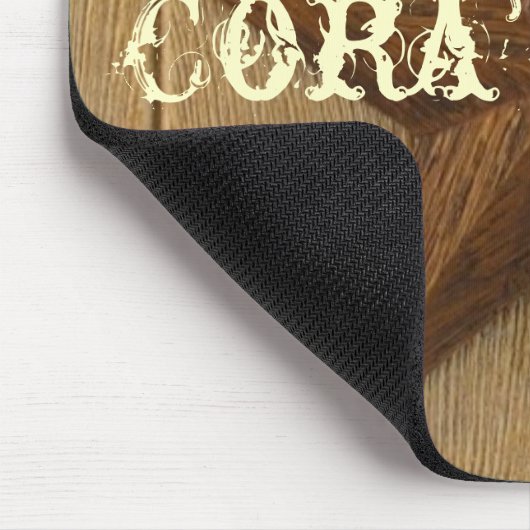 Ster op hout, Cora's Desk Muismat (Hoek)