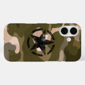 Ster op jute stijl iPhone hoes (Achterkant (horizontaal))