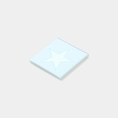 Ster op lichtblauw post-it® notes (Schuin)