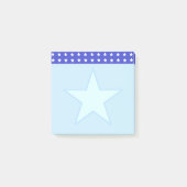 Ster op lichtblauw post-it® notes (Voorkant)